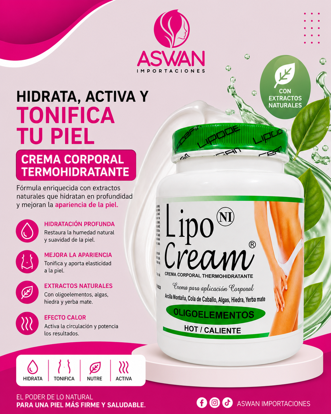 Crema Termo Lipo Efecto Calor 500 g